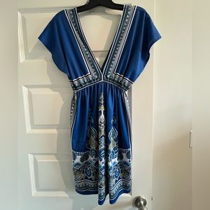 Royal blue Kimono dress